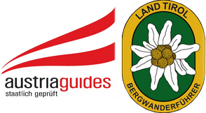 Bagdes d'accréditation des guide Autriche et des guides randonnée au Tyrol.